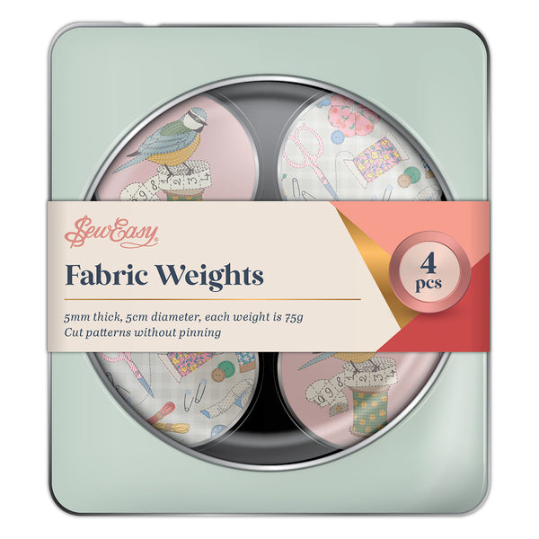 Fabric Weights Birds Set of 4 in Tin - ER907.4.1