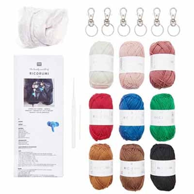 Rico Design The Lovely World of Ricorumi Chingu Key Charms 3 Designs to choose