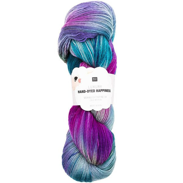 Rico Luxury Hand-Dyed Happiness Extra Fine Merino DK - Teal 010