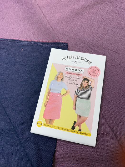 Tilly and The Buttons Printed Paper Pattern Ramona Skirt 1046