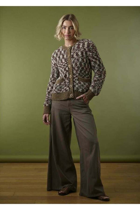 Knitting Pattern Sweater and Cardigan in King Cole Animal Kingdom and Fashion Aran 6552