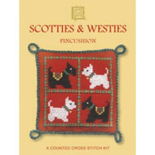Textile Heritage Scotties & Westies Pincushion Kit - SWPC