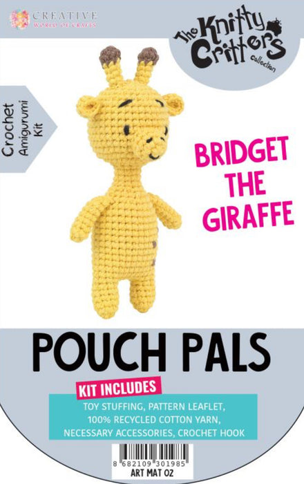 The Knitty Critters Collection Pouch Pals Crochet Amigurumi Kit