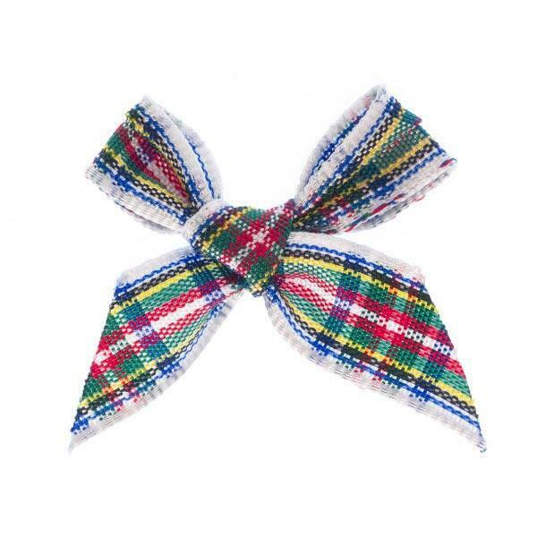 Habico Signature Tartan Ribbon Bows Royal Stewart Pk of 10 - HR39949/10