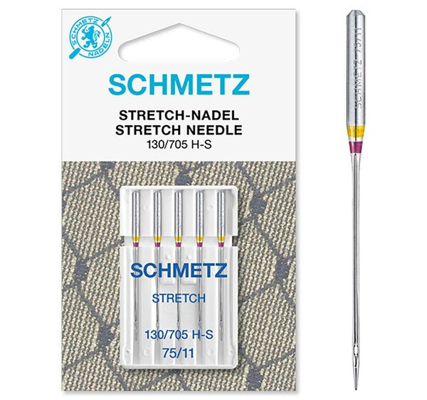 Schmetz Sewing Machine Needles Stretch 75/11 - 130/705 H-S