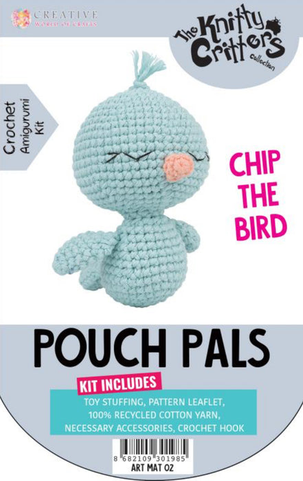 The Knitty Critters Collection Pouch Pals Crochet Amigurumi Kit