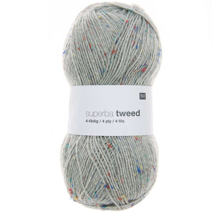 Rico Design Superba Tweed 4 Ply Sock Yarn 100g - All Shades