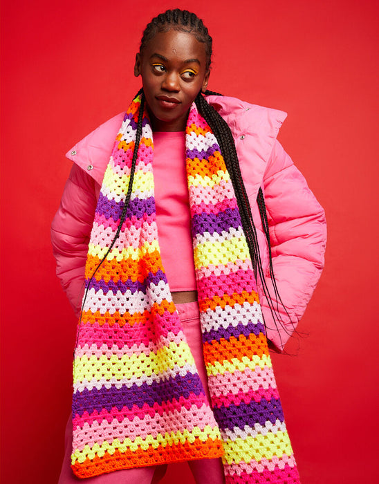 Sirdar Kith & Kin Good Granny Scarf  Crochet Kit - G022-0001