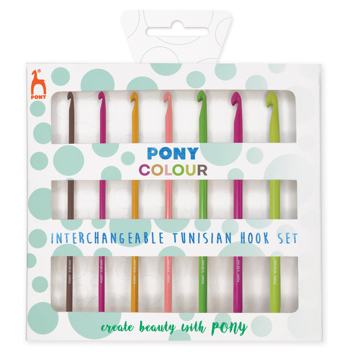 Pony Colour Tunisian Crochet Hook Set - P46703