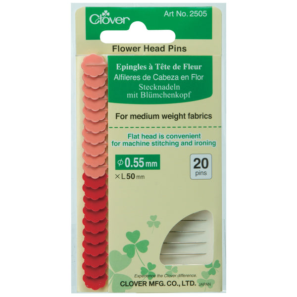 Clover Flower Head Pins (For Medium Weight & Fabric) - CL2505