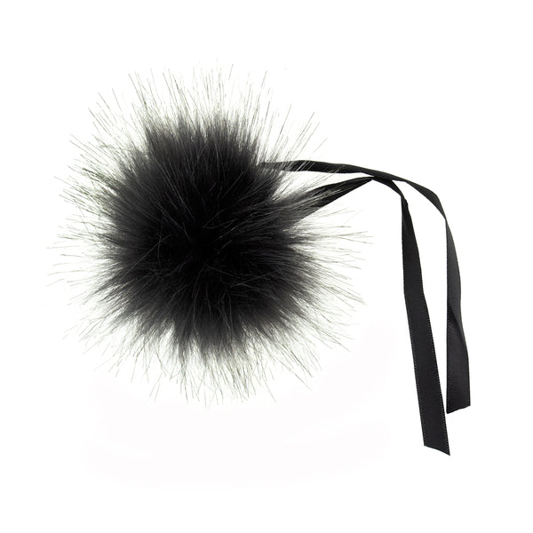 Trimmits Faux Fur Pom Pom 6cm Grey Tip - TTPOM06/GRY.TIP