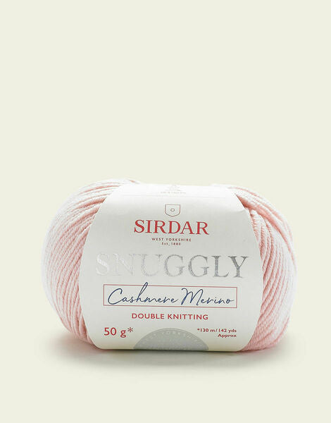 Sirdar Snuggly Cashmere Merino DK Baby Yarn 50g - Baby Pink 0464