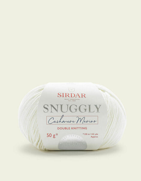 Sirdar Snuggly Cashmere Merino DK Baby Yarn 50g - Cream 451