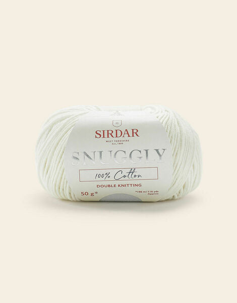 Sirdar Snuggly 100% Cotton DK Baby Yarn 50g - Cream 761