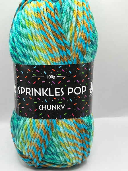 Cygnet Sprinkles Pop Chunky Yarn 100g - Teaberry 644