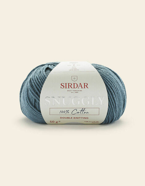 Sirdar Snuggly 100% Cotton DK Baby Yarn 50g - Smokey Blue 750 (Discontinued)