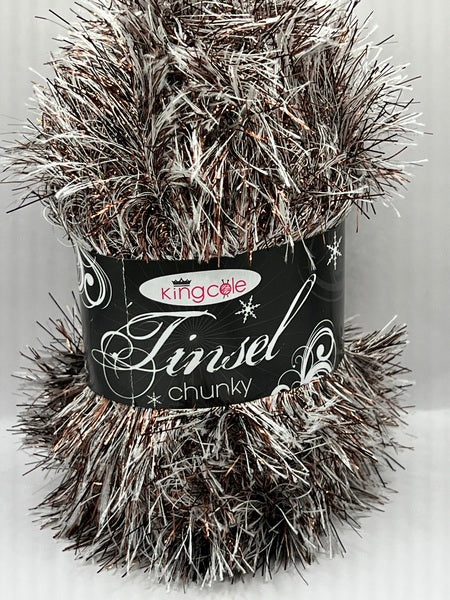 King Cole Tinsel Chunky Yarn 50g - Coffee 3900 BoS/Mhd