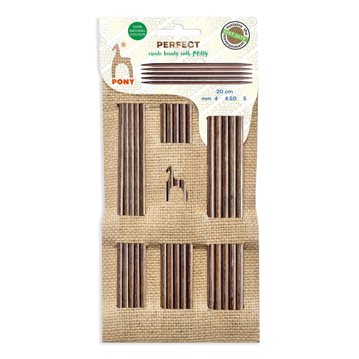 Pony Perfect Double Pointed Knitting Needle Set 20cm 4.00, 4.50 & 5.00mm - P49170 *
