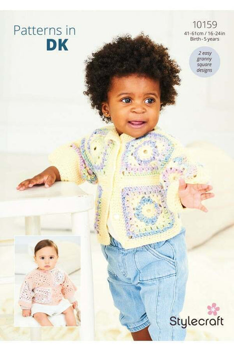 Crochet Pattern Baby (0-5) Cardigan & Top in Stylecraft Soft Baby Easy Stripes & Bambino DK (Leaflet) 10159