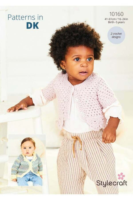 Crochet Pattern Baby (0-5) Cardigans in Stylecraft Soft Baby Easy Stripes DK & Bambino DK (Leaflet) 10160