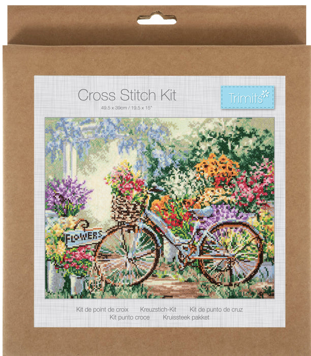 Trimits Counted Cross Stitch Kit Bicycle GCS189