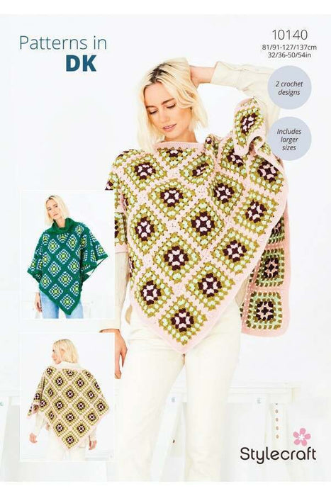 Crochet Pattern Ponchos in Stylecraft Special DK 10140