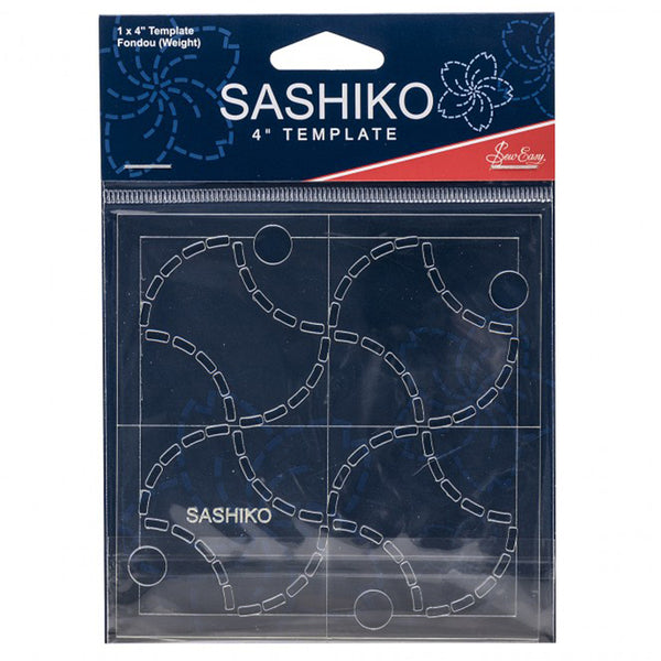 Sew Easy Sashiko Template 4” Fondou (Weights) - ERS.005