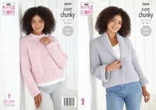 Knitting Pattern Sweater And Jacket King Cole Timeless Classic Super Chunky - 5829