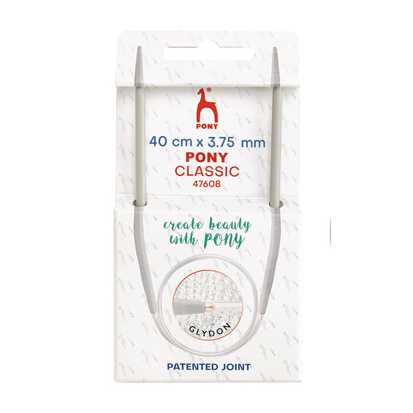 Pony Classic Fixed Circular Knitting Needles 3.75mm 40cm 47608