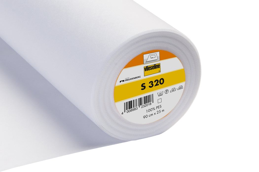 Vlieseline Interlining Soft Iron-on White  30cm Wide S320