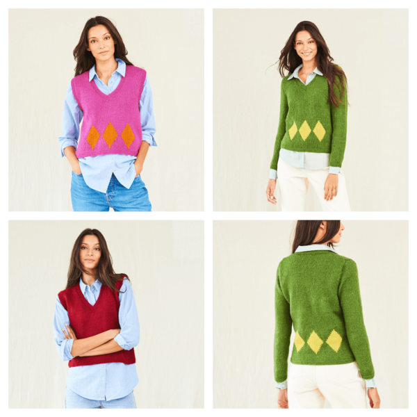 NEW Knitting Pattern - Ladies Sweater & Tank Top - Stylecraft Grace Aran - 10018