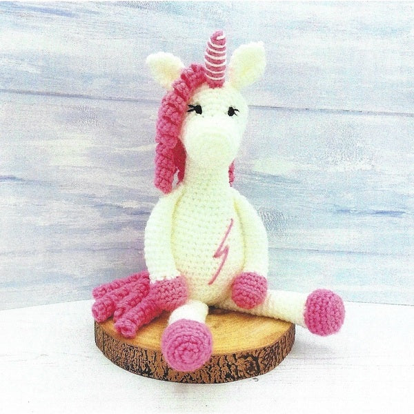 Crochet Pattern - Wee Woolly Wonderfuls - Moonbeam The Unicorn