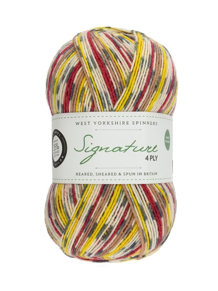 West Yorkshire Spinners Signature 4 Ply Country Birds Yarn 100g - Goldfinch 840