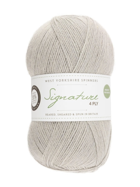 West Yorkshire Spinners Signature 4 Ply Yarn 100g - Dusty Miller 129