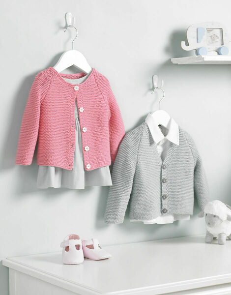 Knitting Pattern - Baby Cardigan Unisex - Sirdar Snuggly 4 Ply - 5220