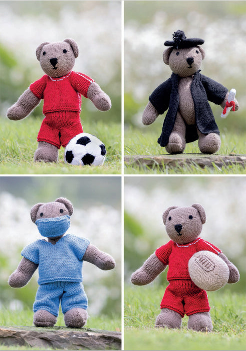 Knitting Pattern Mascot Teddy in James C. Brett DK JB954