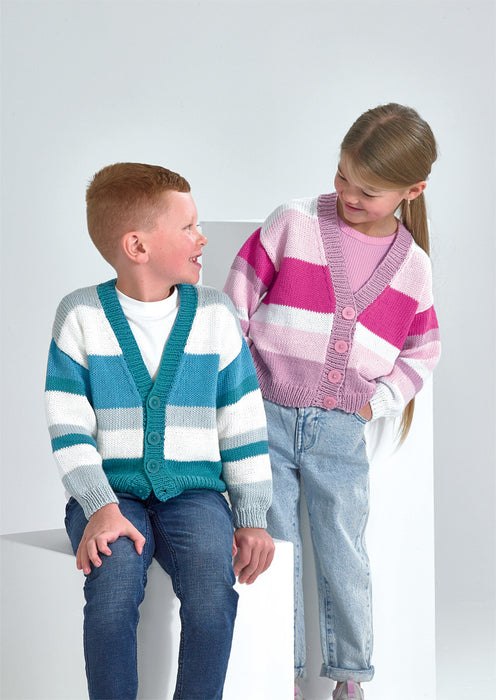 Knitting Pattern Childrens Cardigan in James C. Brett It’s Pure Cotton DK JB941