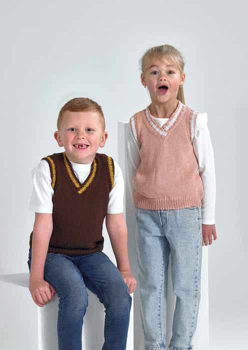 Knitting Patten Childs Slipover ( Tank Top ) in James C. Brett It’s Pure Cottton DK JB942