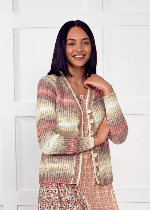 Knitting Pattern Ladies Cardigan in James C. Brett Aurora DK JB863