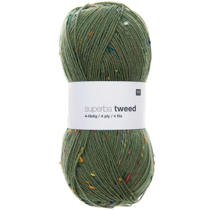 Rico Design Superba Tweed 4 Ply Sock Yarn 100g - All Shades