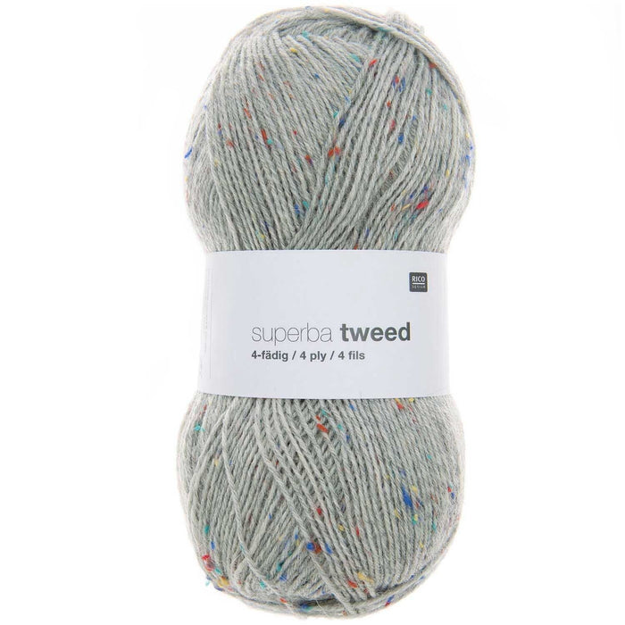 Rico Design Superba Tweed 4 Ply Sock Yarn 100g - All Shades