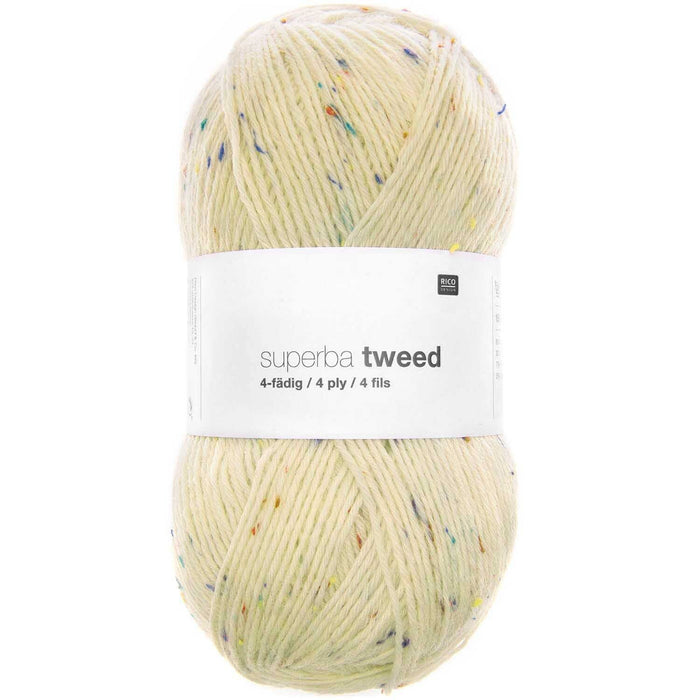 Rico Design Superba Tweed 4 Ply Sock Yarn 100g - All Shades
