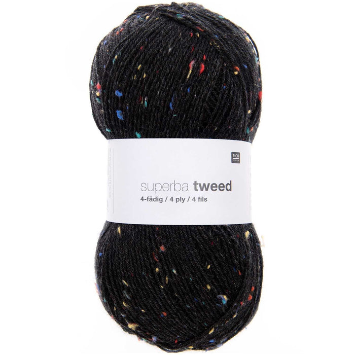 Rico Design Superba Tweed 4 Ply Sock Yarn 100g - All Shades