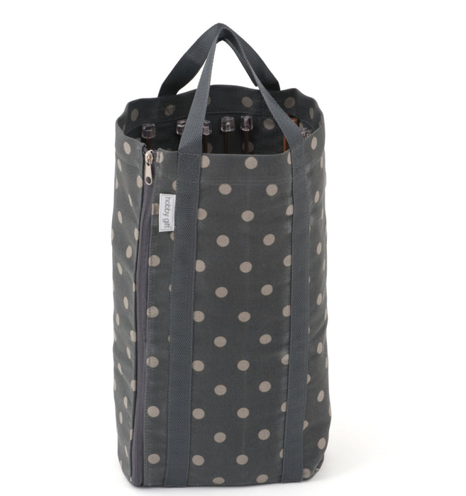 Hobby Gift Knitting Bag with Pin Storage Reversible Grey Spot MR4708\263 *