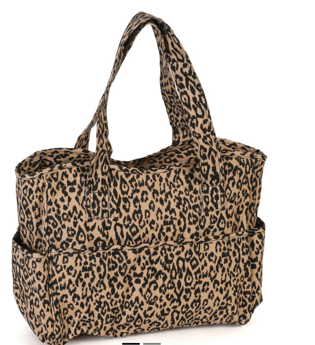 Hobby Gift Craft Bag Leopard Print Cotton MRB\520 *