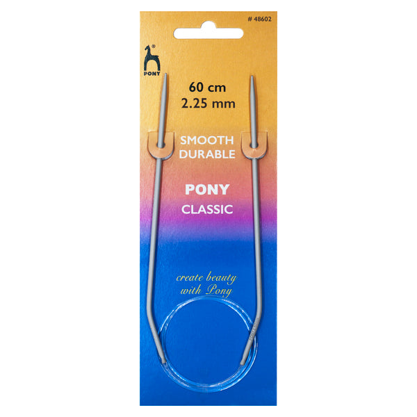 Pony Classic Knitting Needles Fixed Circular 2.25mm 60cm 48602