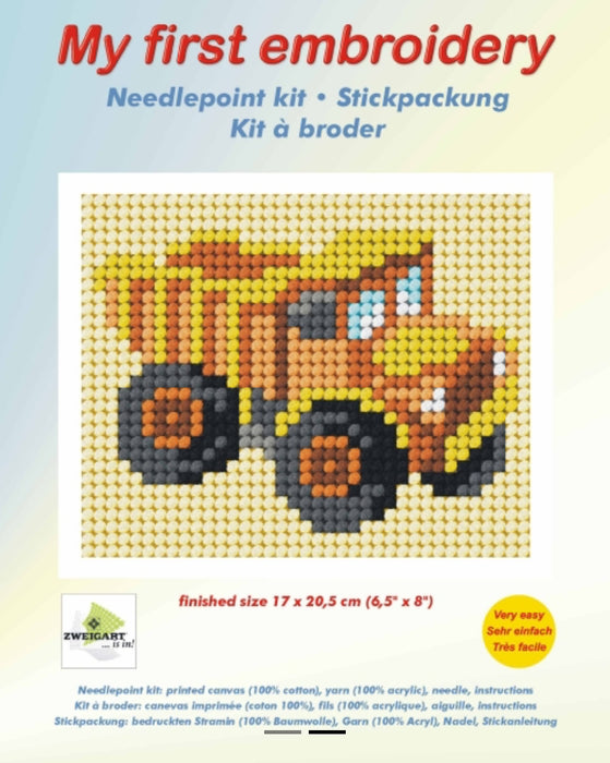 Orchidea Needlepoint Kit My First Embroidery Half Stitch