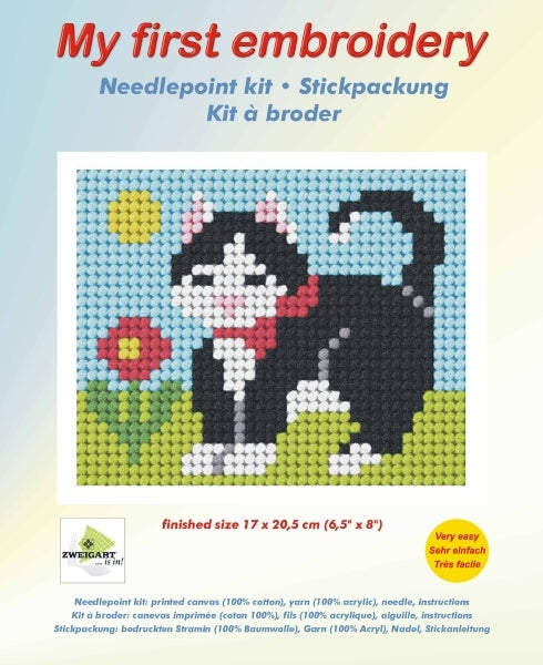 Orchidea Needlepoint Kit My First Embroidery Half Stitch
