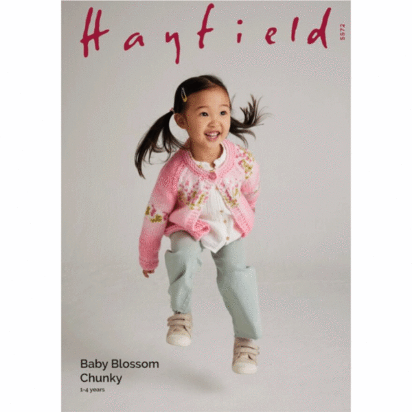Knitting Pattern Baby / Child’s Garland Cardigan 1 - 4 years - Hayfield Baby Blossom Chunky - 5572