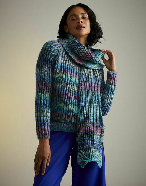Knitting Pattern Ladies Twilight Twinset - Sirdar Jewelspun Aran -10714